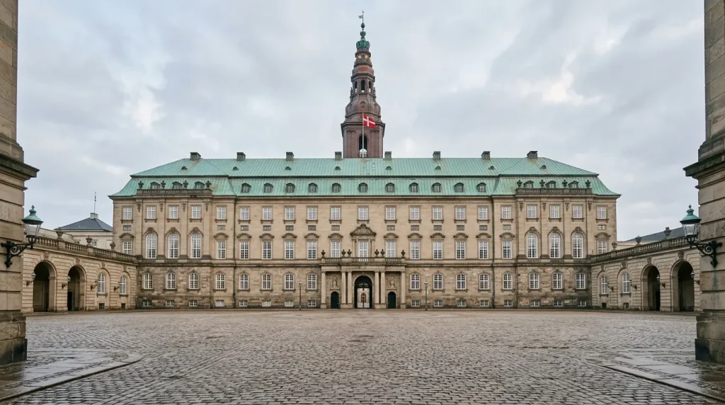 Christiansborg slot hvor Folketinget vedtog Spilpakke 1 om dansk spillov