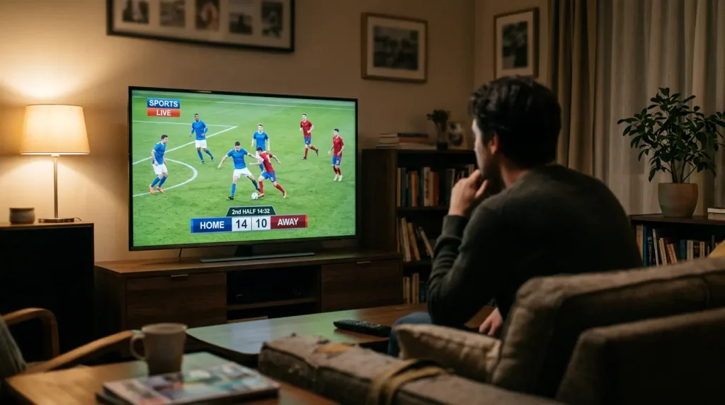 TV-reklame med sportsmotiv under spilbegivenhed