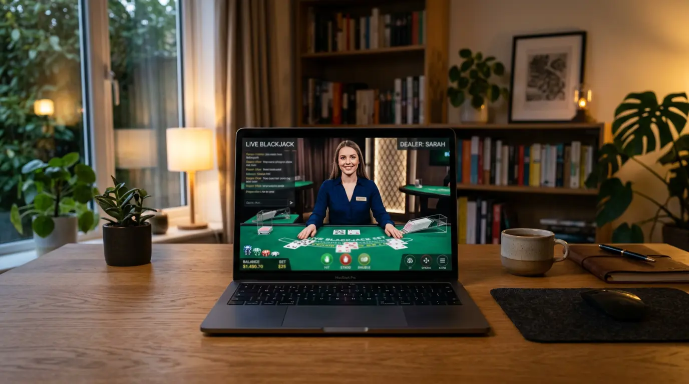 HD-streamkvalitet på live casino-spil